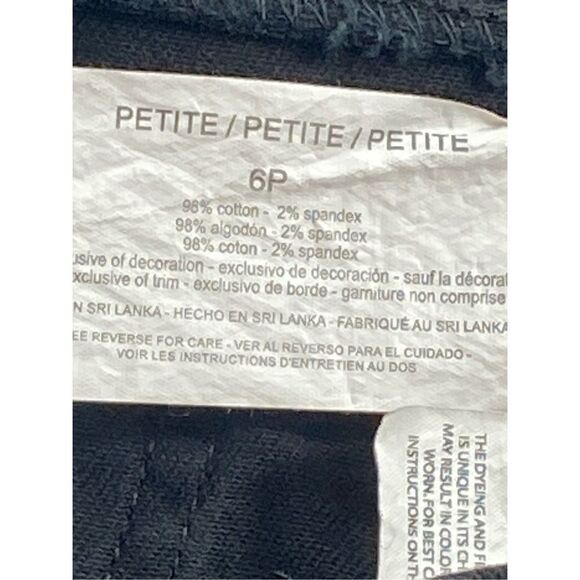 GLORIA VANDERBILT SIZE 6P AMANDA BLACK SHORTS - Picture 9 of 9